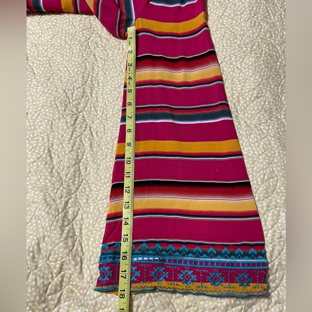 Andree By Unit Open Cardigan Western Boho Embroidery Size Large - Picture 10 of 12